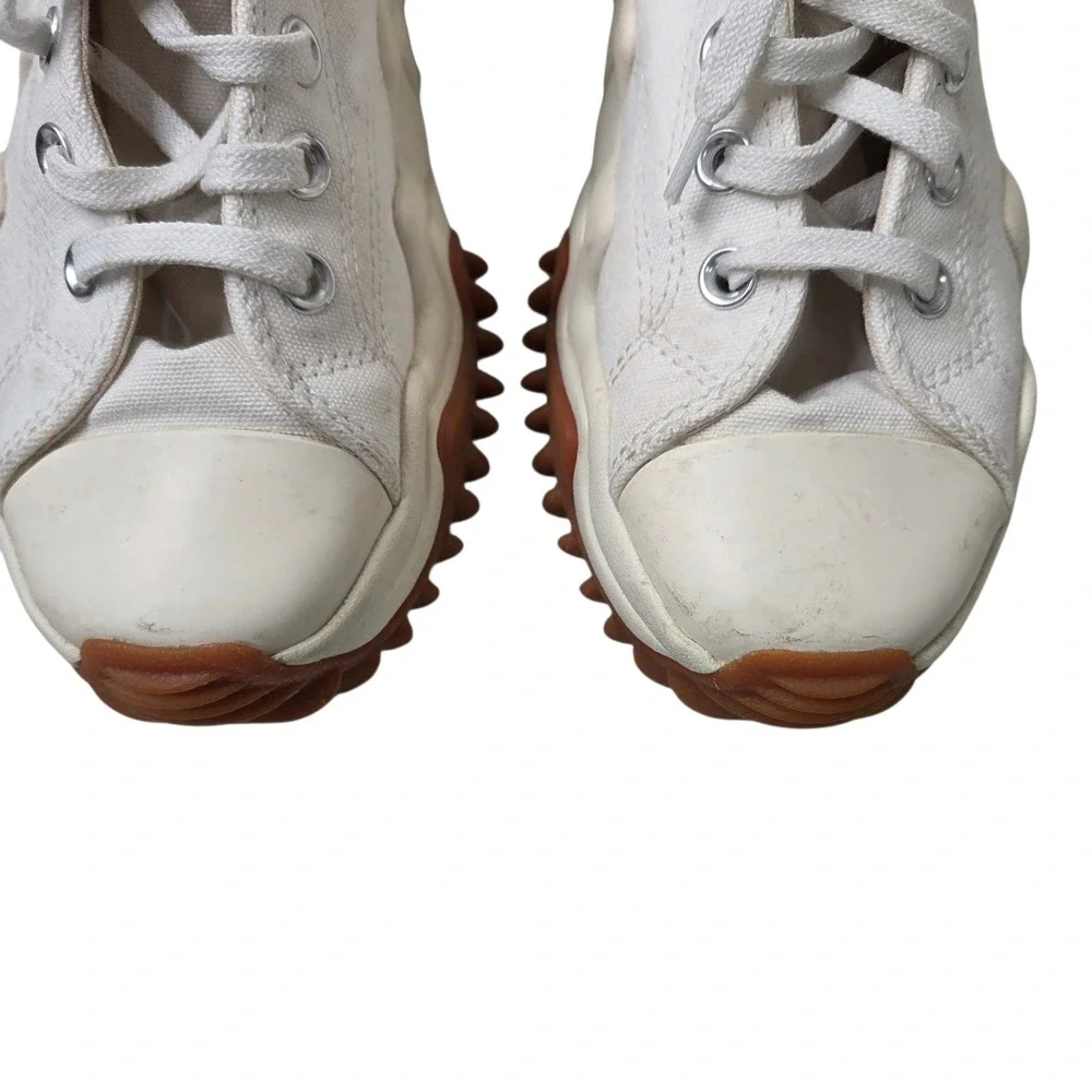 Converse Unisex White Canvas Run Star Motion High Top Platform Sneakers SZ 7 W